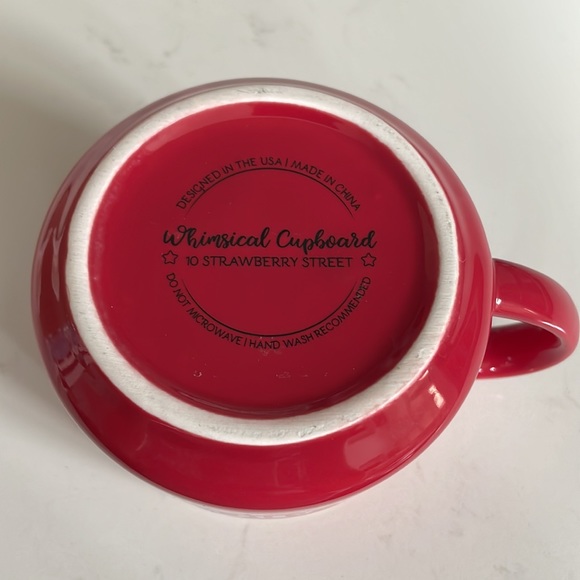 Whimsical Cupboard Red 'Shopping is Cheaper Than Therapy' Mug with Purse Inside - Picture 5 of 8